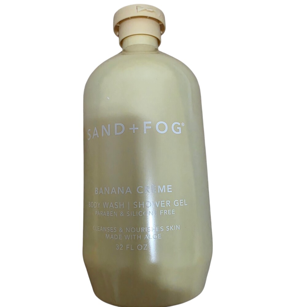 Sand + Fog BANANA CREME Body Wash Shower Gel 32 oz.